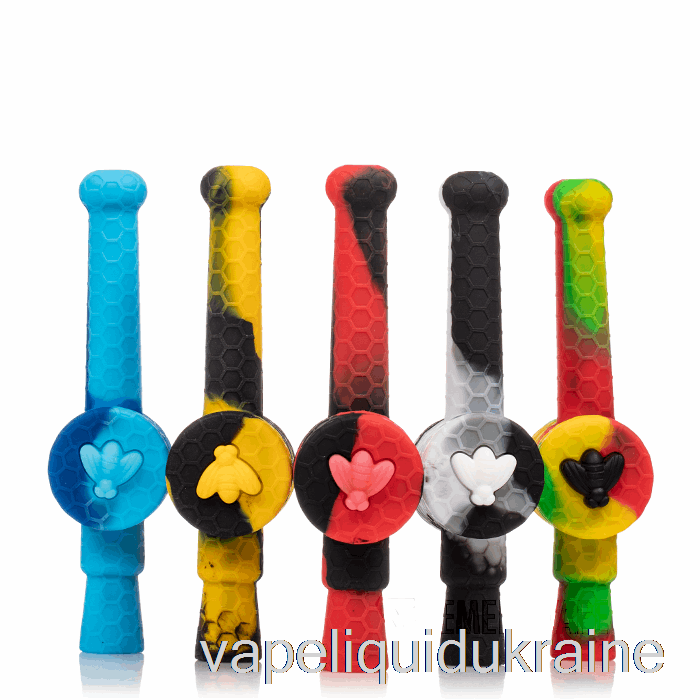 Vape Liquid Ukraine Stratus Reclaimer Honey Dipper Silicone Dab Straw Black / UV Slime (Black / UV Green)